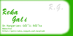 reka gali business card